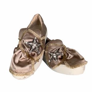 J Slides Astor Star Satin Platform Slides